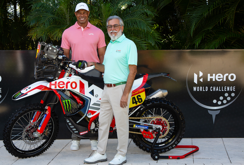 Tiger Wood with Pawan Munjal